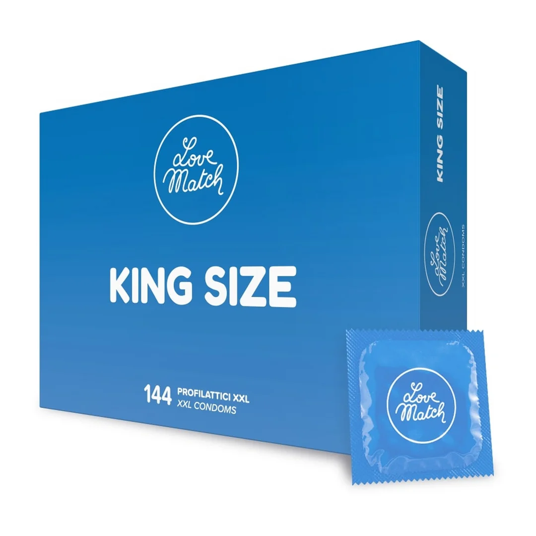 King Size condooms – 144 stuks – Love Match - Afbeelding 2