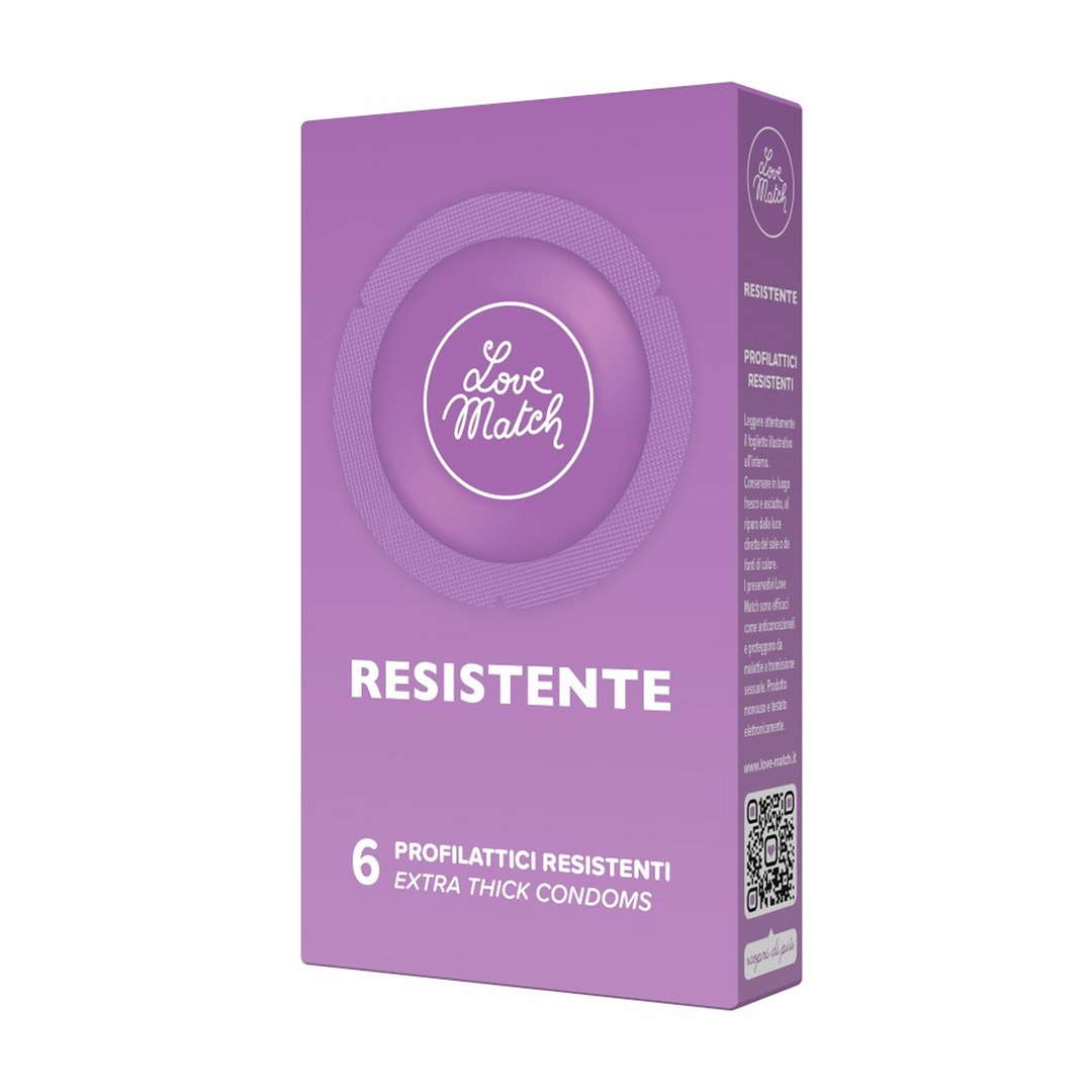 LM-989-2 Resistente condooms – 6 stuks – Love Match - Afbeelding 1