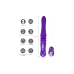 remote vibrator – intense stootbewegingen met zuignap en afstandsbediening Maiatoys - Afbeelding 4