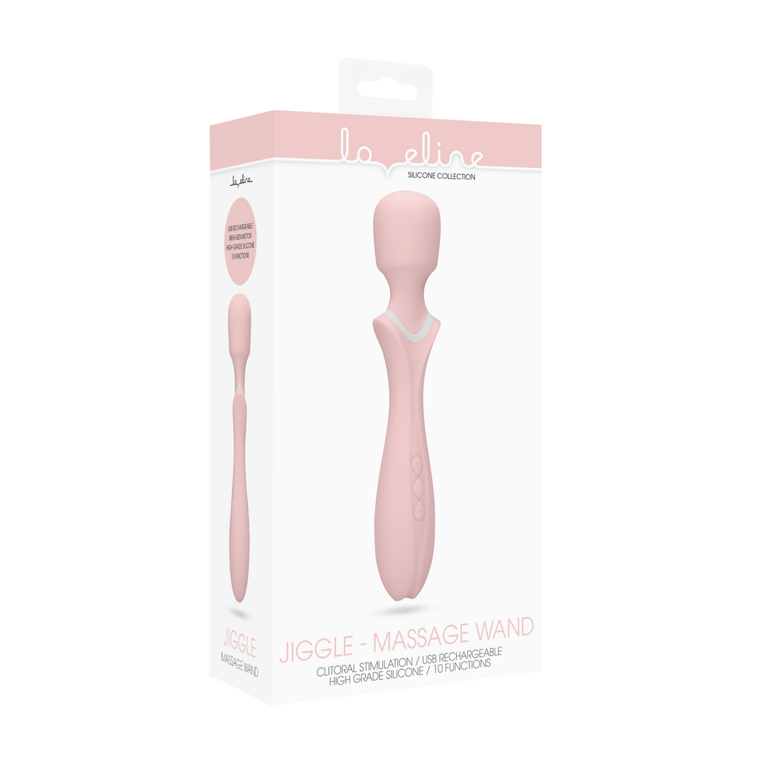 LOV021PNK-2 Wand vibrator – 10 standen & flexibele kop – Loveline by Shots - Afbeelding 1