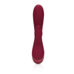 rabbit vibrator – dubbele motor voor clitoris & g-spot – Loveline, donker kers Loveline by Shots - Afbeelding 4
