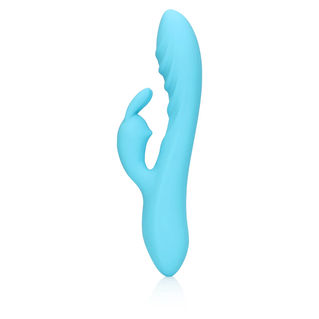 Loveline gerippter Silikon Rabbit Vibrator – Bild 5