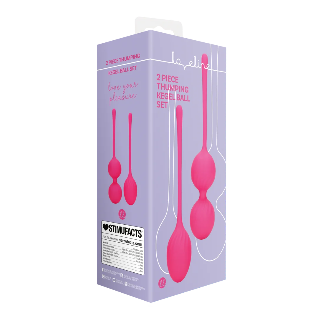 Loveline by Shots Set di Kegel Ball Thumping Wilde Aardbei - immagine 1