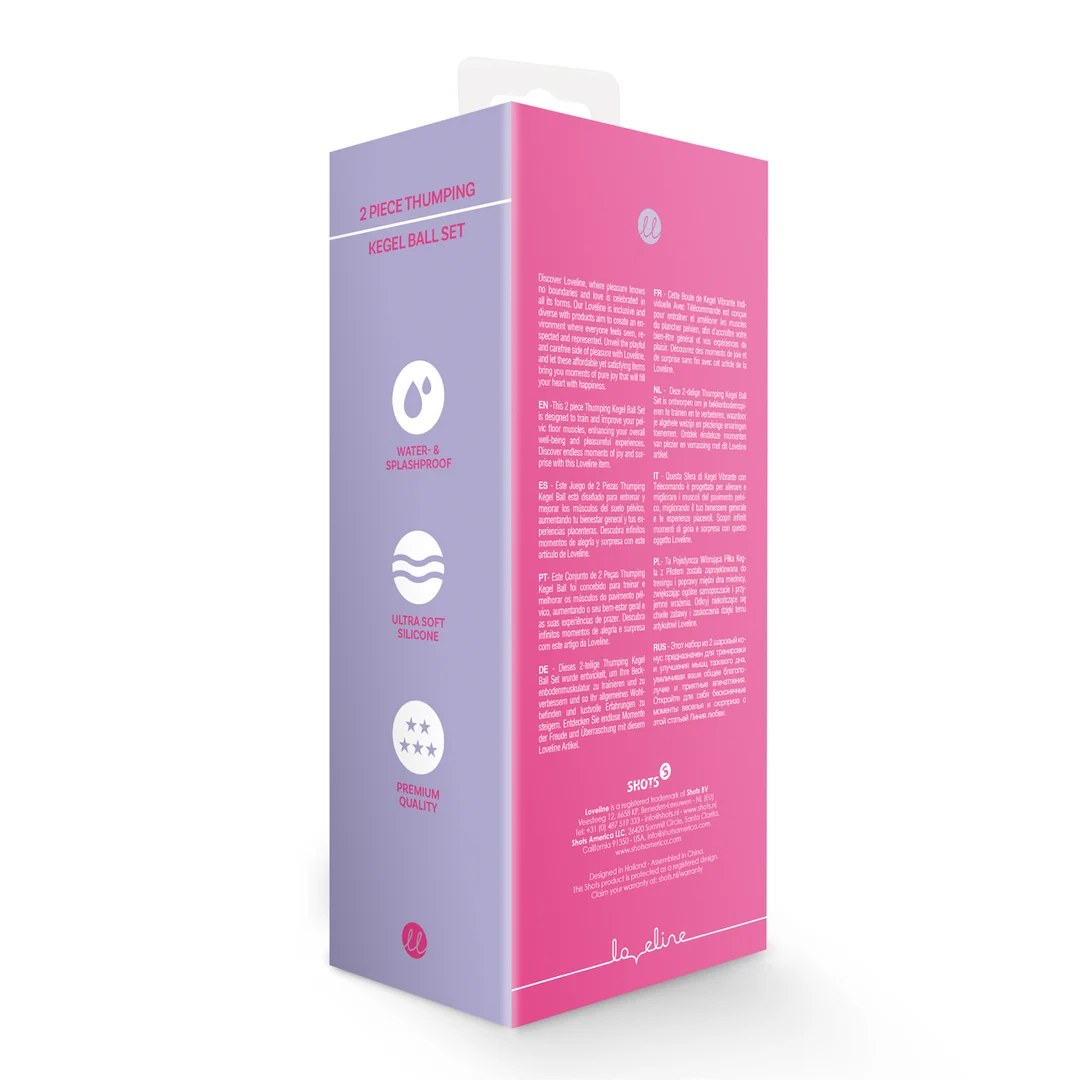 Loveline by Shots Set di Kegel Ball Thumping Wilde Aardbei - immagine 2