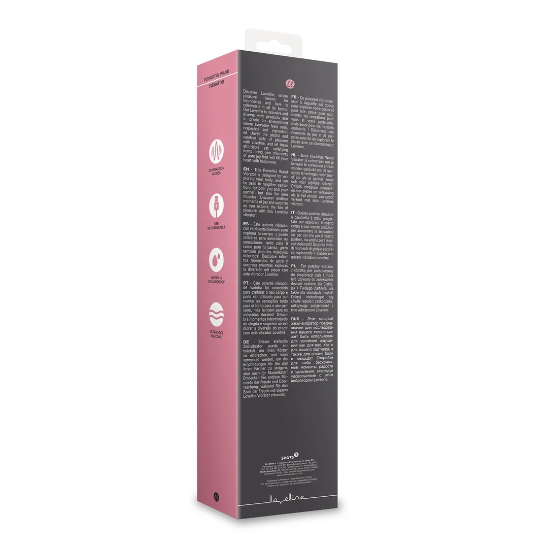 Vibromasseur wand Loveline by Shots Charbone – Image 2