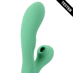 Duo vibrator met pulserende luchtgolven – Tester (naam) Loveline by Shots - Afbeelding 4