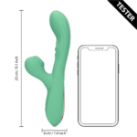 Duo vibrator met pulserende luchtgolven – Tester (naam) Loveline by Shots - Afbeelding 5