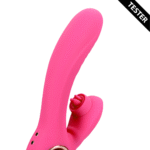 rabbit vibrator – tongue flickering en heating – Loveline by Shots Exuberant Pink Loveline by Shots - Afbeelding 3