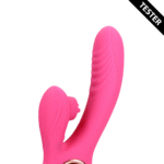 rabbit vibrator – tongue flickering en heating – Loveline by Shots Exuberant Pink Loveline by Shots - Afbeelding 4
