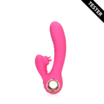 rabbit vibrator – tongue flickering en heating – Loveline by Shots Exuberant Pink Loveline by Shots - Afbeelding 2
