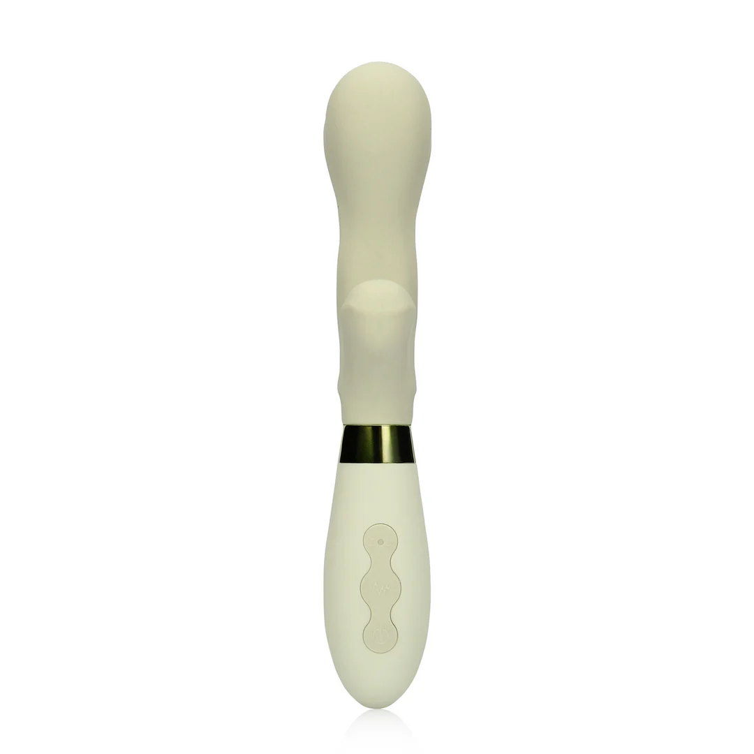 Vibromasseur rabbit en silicone Loveline Misty Green – Image 4