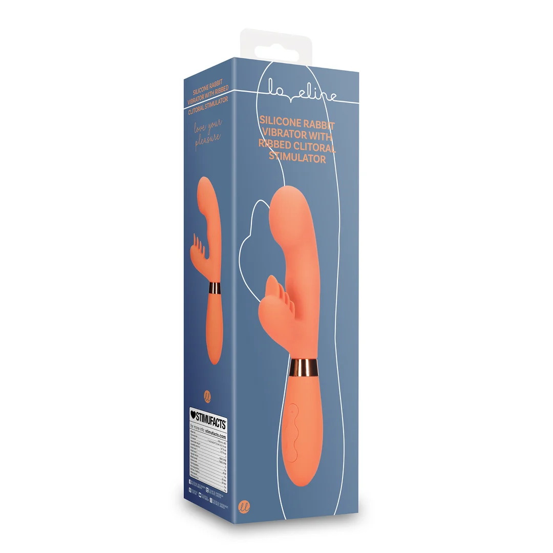 LOVE062ORN-2 Silikonowy wibrator króliczek Loveline Glazed Carrots - Image 1