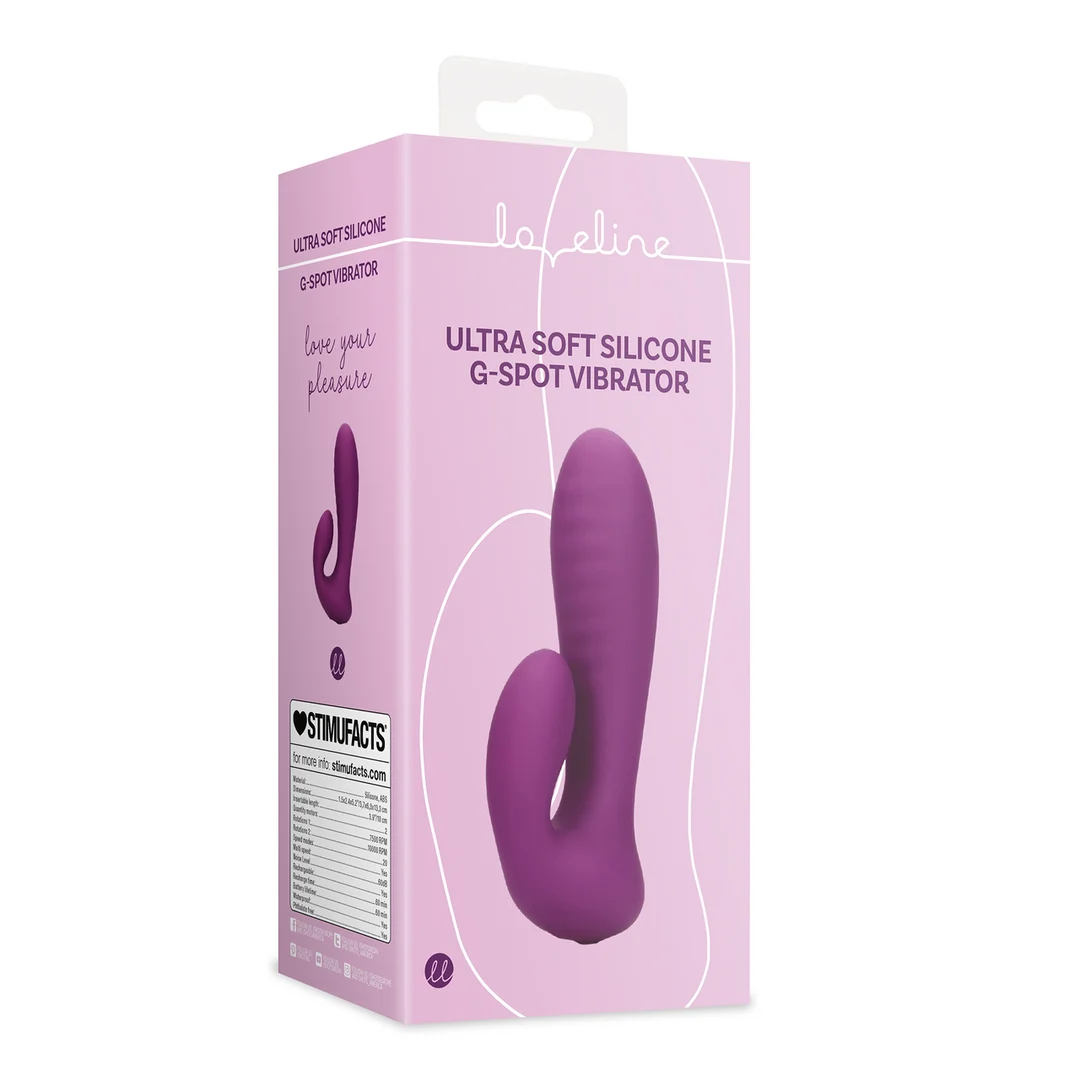 LOVE065PUR-2 Vibromasseur pour le point G Loveline Ultra Soft – Image 1
