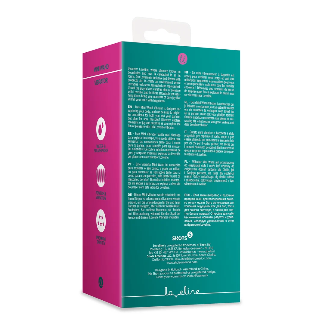 Vibrador Loveline Mini Wand Ancient Sea - Image 2