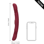 Anaal vibrator met dubbelzijdige stimulatie – Merlot Druif - Tester - Afbeelding 4