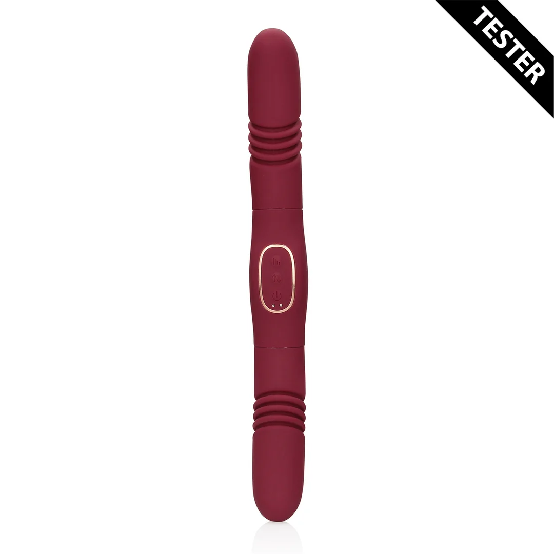 Anaal vibrator met dubbelzijdige stimulatie – Merlot Druif - Tester - Afbeelding 1