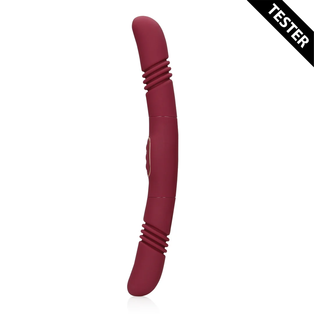 Anaal vibrator met dubbelzijdige stimulatie – Merlot Druif - Tester - Afbeelding 2