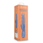 rabbit vibrator – stotende schacht & roterende parels – Loveline by Shots, blauw Loveline by Shots - Afbeelding 6