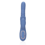 rabbit vibrator – stotende schacht & roterende parels – Loveline by Shots, blauw Loveline by Shots - Afbeelding 9