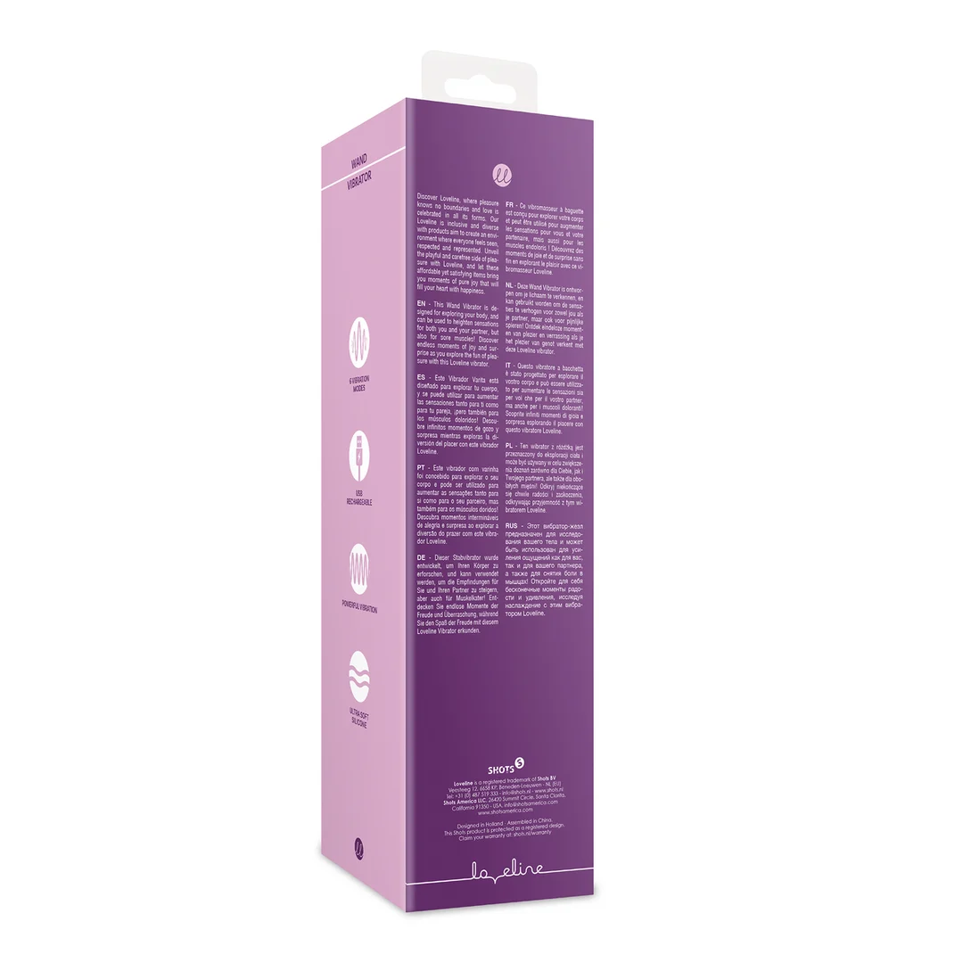 Vibromasseur baguette Loveline Purpleberry – Image 2