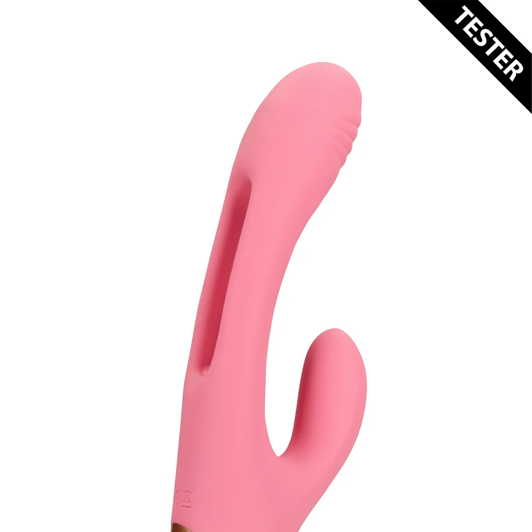 G-spot vibrator met flapperfunctie – Tester Loveline by Shots - Afbeelding 4