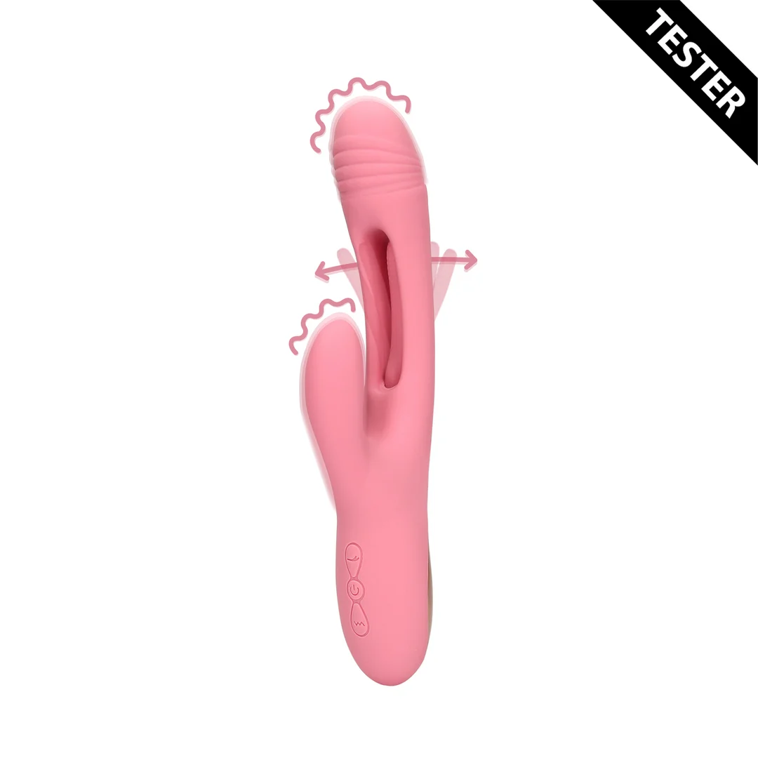 G-spot vibrator met flapperfunctie – Tester Loveline by Shots - Afbeelding 6