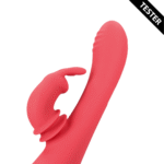 rabbit vibrator – swinging functie – Loveline by Shots Brighto Rood Loveline by Shots - Afbeelding 4