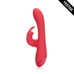 rabbit vibrator – swinging functie – Loveline by Shots Brighto Rood Loveline by Shots - Afbeelding 2