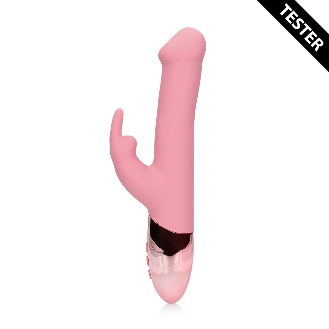 G-spot vibrator met roterende kralen – Tester (naam) Loveline by Shots - Afbeelding 2