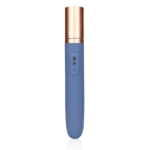 Mini vibrator – met glijmiddelcompartiment en pomp – Loveline Blue Horizon Loveline by Shots - Afbeelding 4