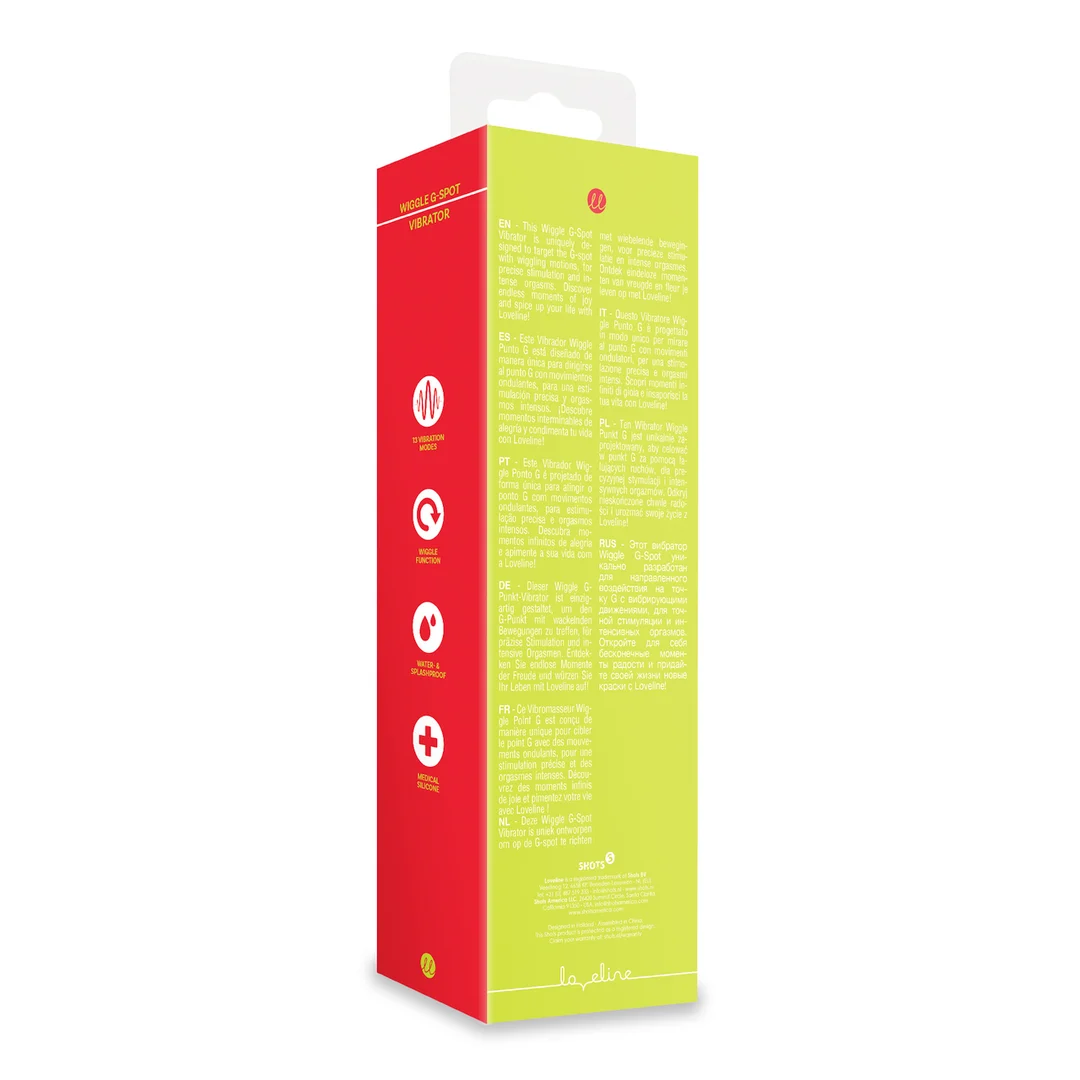 g-spot vibrator – wiebelende bewegingen voor gerichte stimulatie – Lime Passion (Loveline by Shots) - Afbeelding 3