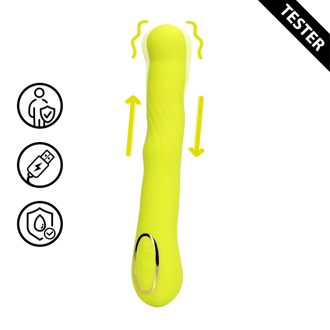 g-spot vibrator – wiebelende bewegingen voor gerichte stimulatie – Lime Passion (Loveline by Shots) - Afbeelding 1