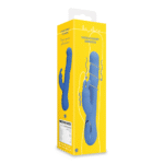 Rabbit vibrator – wiebelende bewegingen voor clitoris & g-spot – Loveline Jetset Blauw Loveline by Shots - Afbeelding 2