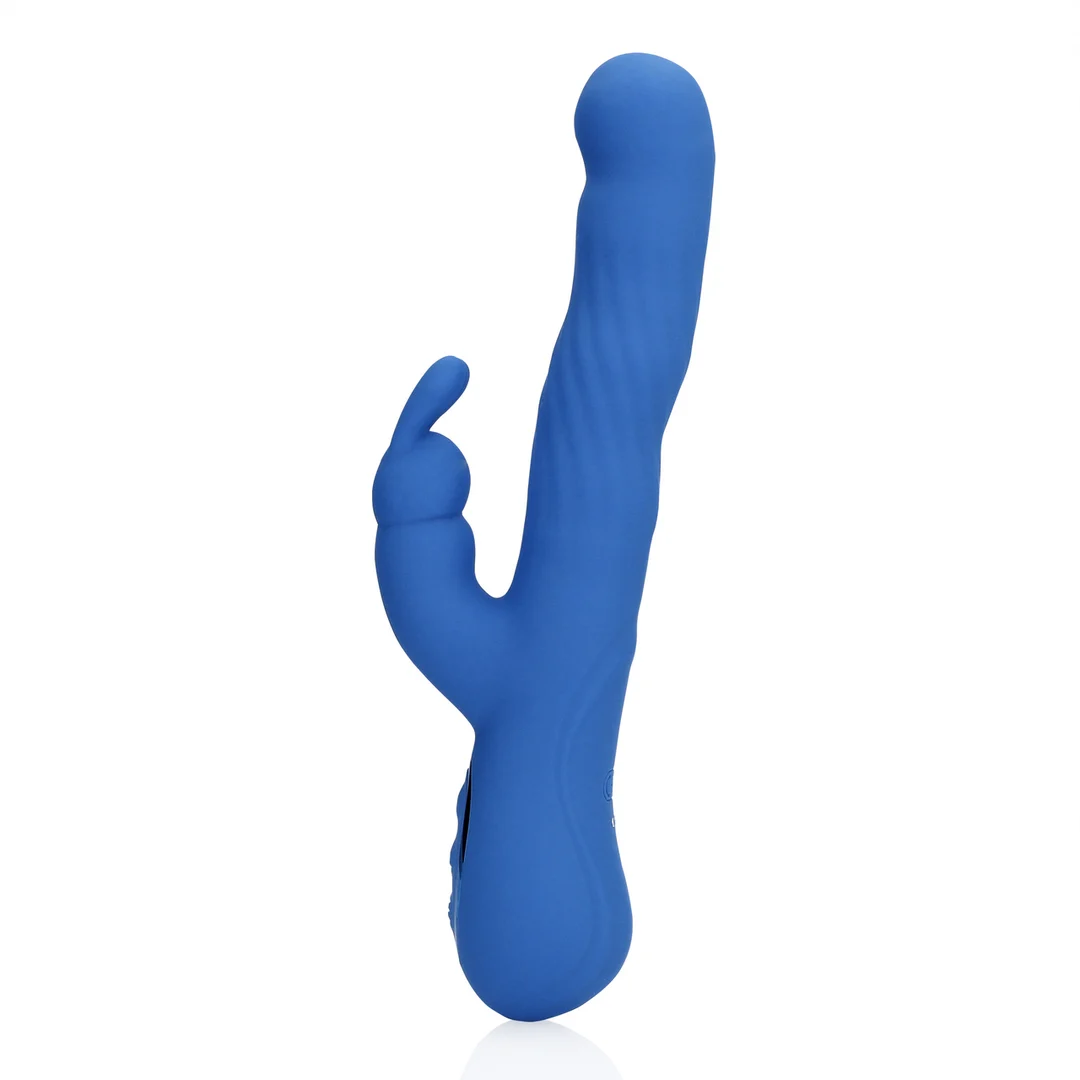 Rabbit vibrator – wiebelende bewegingen voor clitoris & g-spot – Loveline Jetset Blauw Loveline by Shots - Afbeelding 5