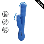 Rabbit vibrator – wiebelende bewegingen voor clitoris & g-spot – Loveline Jetset Blauw Loveline by Shots