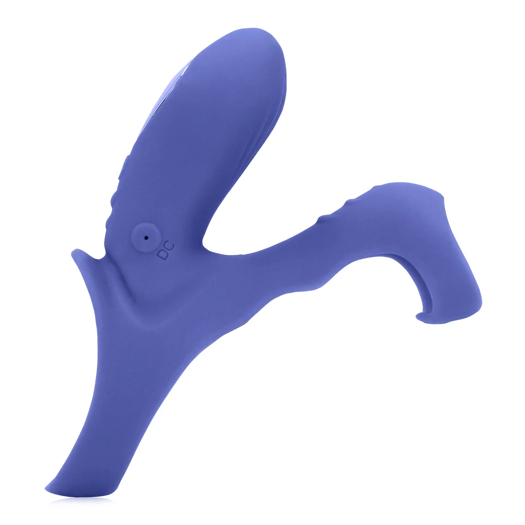 Vibrerende cockring met clit stimulatie – Tamiya Blauw - Tester - Afbeelding 10