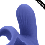 Vibrerende cockring met clit stimulatie – Tamiya Blauw - Tester - Afbeelding 4