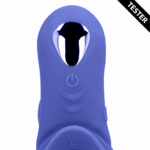 Vibrerende cockring met clit stimulatie – Tamiya Blauw - Tester - Afbeelding 5