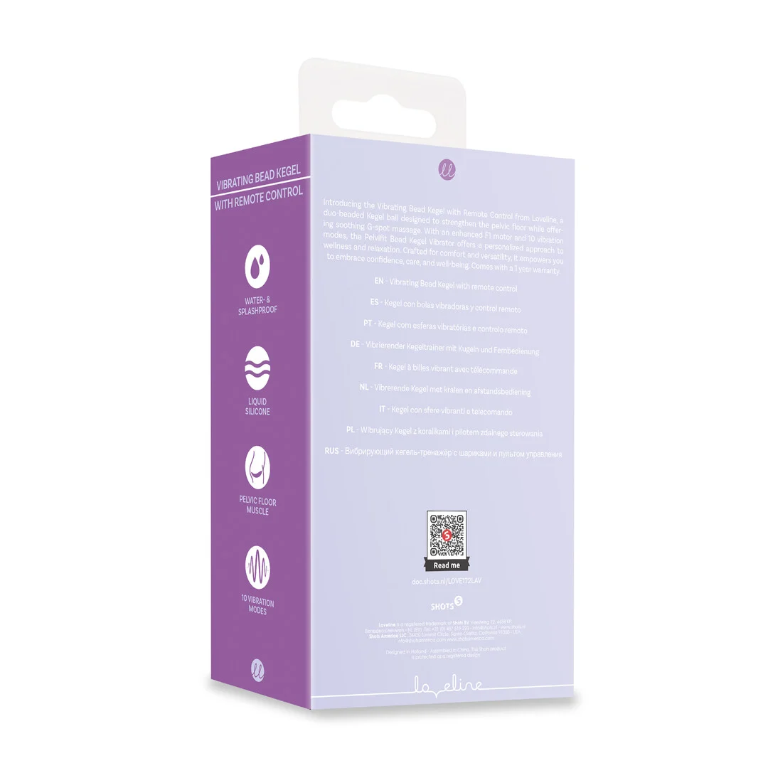 Anaal vibrator met 10 standen – Vibrating Bead Kegel met Afstandsbediening - Lavendel - Tester - Afbeelding 6