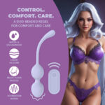 Anaal vibrator met 10 standen – Vibrating Bead Kegel met Afstandsbediening - Lavendel - Tester - Afbeelding 8