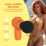 mini vibrator – 10 standen & oplaadbaar – Loveline – oranje Loveline by Shots - Afbeelding 7