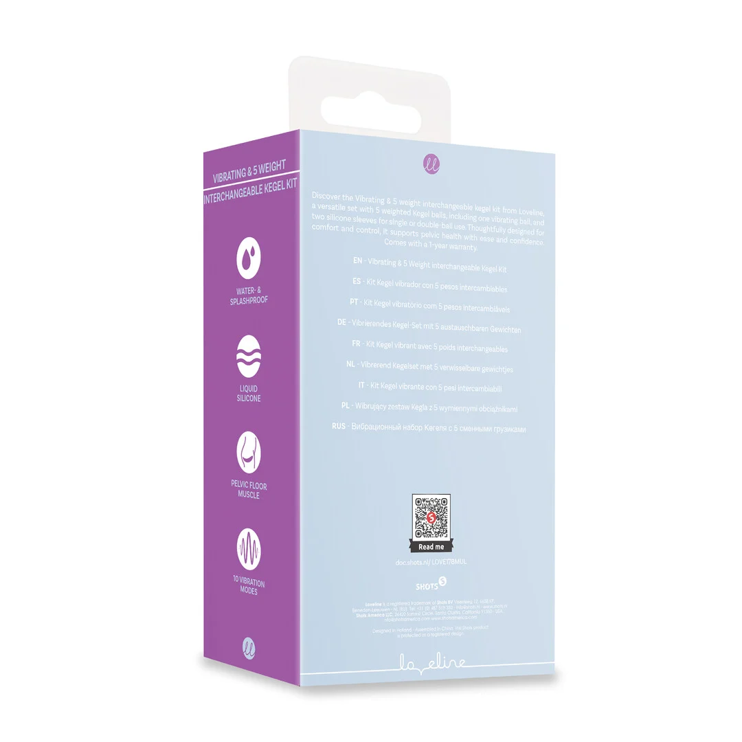 Set de Kegel vibrant Loveline by Shots avec 5 poids interchangeables – Image 2