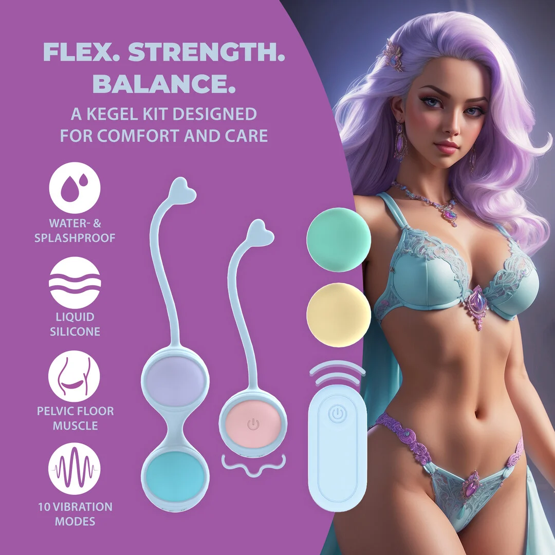 Set de Kegel vibrant Loveline by Shots avec 5 poids interchangeables – Image 3