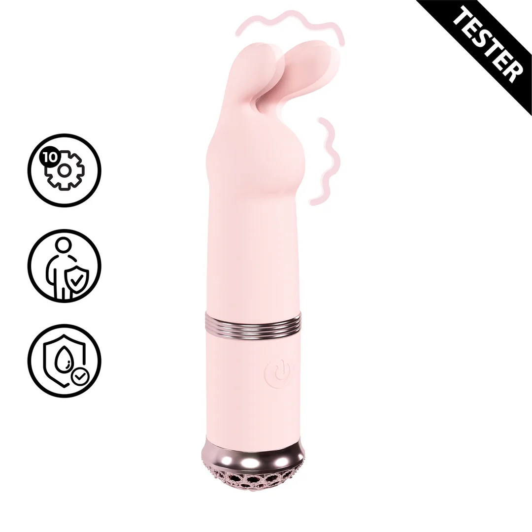 LOVU058PNKTEST Duo vibrator met 10 functies – Tester Loveline by Shots - Afbeelding 1