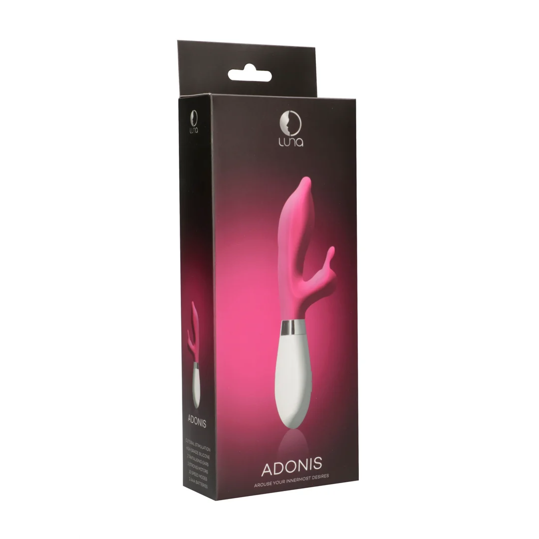 Luna Adonis clitorisstimulator en vibrator, roze