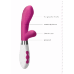Rabbit vibrator – dubbele motor voor g-spot & clitoris – roze Luna by Shots - Afbeelding 6