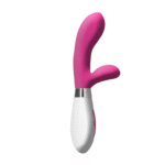Rabbit vibrator – dubbele motor voor g-spot & clitoris – roze Luna by Shots - Afbeelding 4