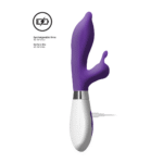 rabbit vibrator – dubbele motor & 10 standen – paars Luna by Shots - Afbeelding 5