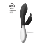 rabbit vibrator – dubbele motor & 10 standen – zwart Luna by Shots - Afbeelding 5