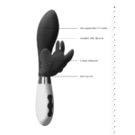 rabbit vibrator – dubbele motor & 10 standen – zwart Luna by Shots - Afbeelding 6